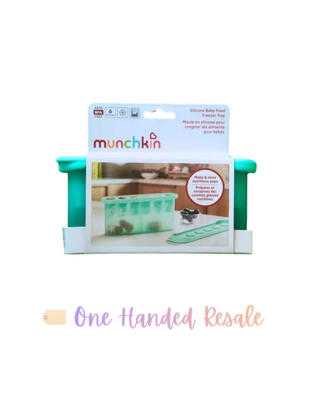🫛 Munchkin BPA-Free Silicone Baby Food Freezer Mold Tray Green